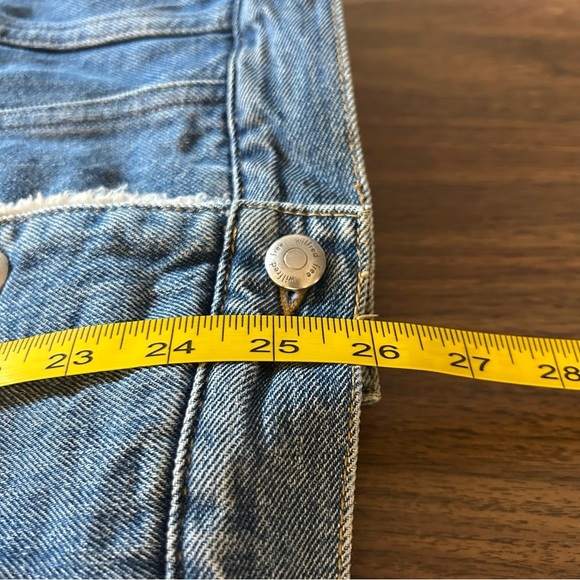 ARITIZIA WILFRED FREE WASHED DENIM SHERPA LINED OVER-SIZED JEAN JACKET SZ XXS - Picture 11 of 12